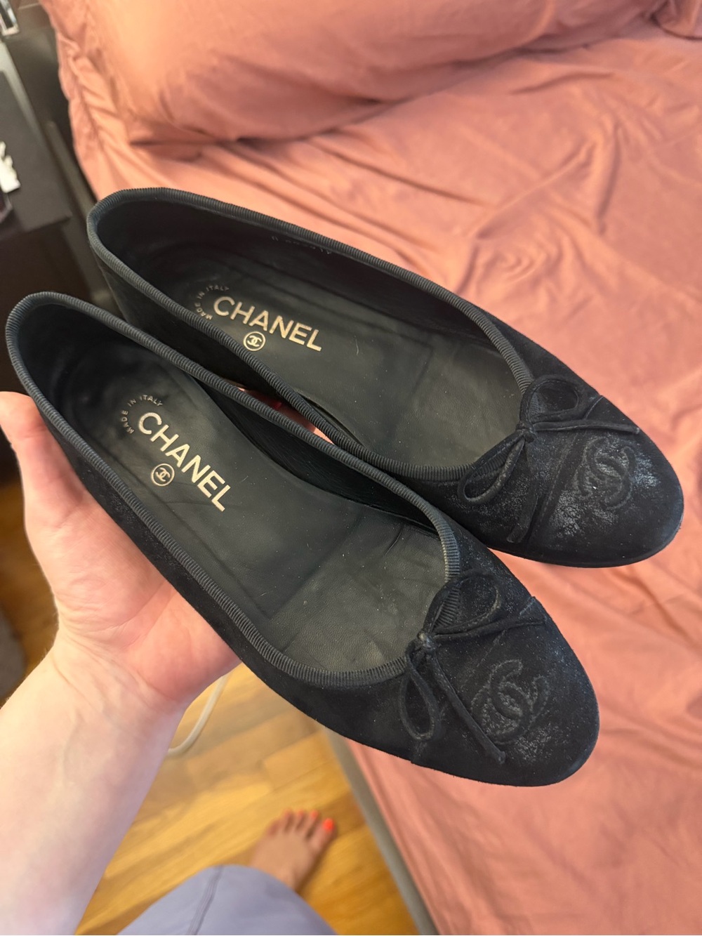 Chanel flats - worn but lots of life left